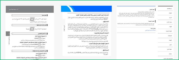 جدول عينة الدليل الإلكتروني 